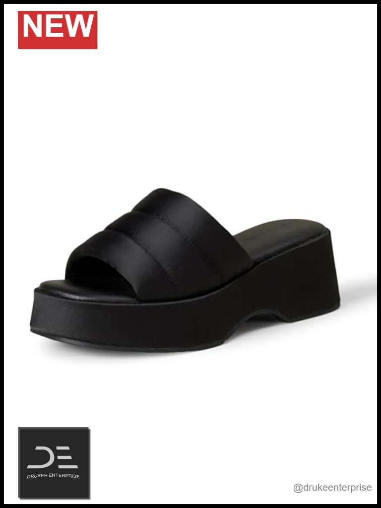Women's Platform Slide Sandals With Padded Upper And Platform